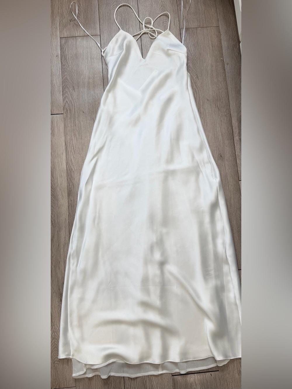 Zara satin slip midi dress S NWT